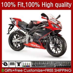 Injection Fairings For Aprilia RSV Red black RS 125 R RR 125RR RS4 RS-125 12-16 38No.70 RSV125 RSV-125 RS125 12 13 14 15 16 RSV125RR 2012 2013 2014 2015 2016 OEM Body Kit