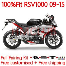 Carénages d'injection pour Aprilia RSV4 RSV-1000 RSV 1000 R RSV1000R 161No.12 RSV1000 R RR 09 10 11 12 13 14 15 RSV1000RR 2009 2010 2011 2012 2013 2014 2015 Couleur du corps