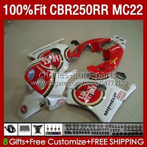 Carénings d'injection pour Honda CBR250RR 1990 1991 1994 1995 1996 1997 1998 1999 1999 131NO.115 MC22 CBR250 CBR 250RR 250R 250R CC 250CC Coup de chance 90 91 92 93 94 95 96 97 98 99 Corps