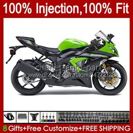 Injectieballen voor Kawasaki Ninja ZX 6R 6 R 636 600 CC 600CC 12NO.25 ZX600 ZX636 ZX6R 13 14 15 16 17 18 ZX-636 ZX-6R 2013 2014 2015 2016 2017 2018 OEM BODYS Groene Voorraadverkoop