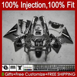 Garantos de inyección para Kawasaki Ninja ZZR-400 ZZR-600 ZZR400 93 94 95 96 97 97 98 99 00 84HC.140 ZZR600 ZZR 600 400 2001 2002 2003 2004 2005 2006 2007 Cuerpo de OEM Kit Grey Glossy