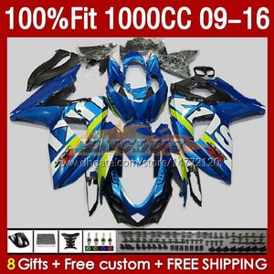 Carenti di iniezione per Suzuki GSXR-1000 K9 GSXR 1000 CC 151NO.17 GSXR1000 09 10 11 12 13 14 15 16 1000CC 2009 2010 2012 2013 2014 2014 2015 2016 OEM Failing Blue BLK BLK