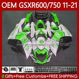 Carenados de inyección para SUZUKI GSXR 600 750 CC K11 750CC 600CC GSXR600 Lucky green 11 12 13 14 15 16 121No.104 GSXR-600 GSXR750 2017 2018 2019 2020 2021 GSXR-750 11-21 Cuerpo