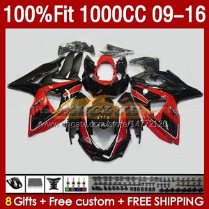 Carenados de inyección para SUZUKI K9 GSXR 1000 CC GSXR1000 09 10 11 12 13 14 15 16 151No.68 K 9 1000CC GSXR-1000 2009 2010 2011 2012 2013 2014 2015 2016 OEM Carenado rojo fábrica