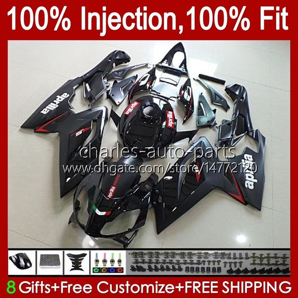 Cuerpo de inyección para Aprilia RS4 RS-125 RSV RS 125 RR 125RR 06-11 34No.2 RSV-125 RSV125 RS125 R 06 07 08 09 10 11 RSV125RR 2006 2007 2008 2009 2010 2011 Carenados negro