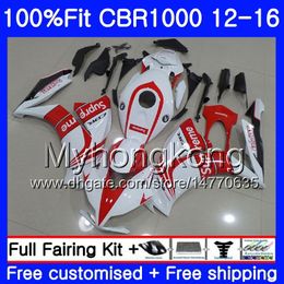 Injection Pour HONDA CBR 1000RR 2012 2013 2014 2015 2016 273HM.48 CBR1000 RR blanc rouge vente chaude CBR 1000 RR CBR1000RR 12 13 14 15 16 Carénages