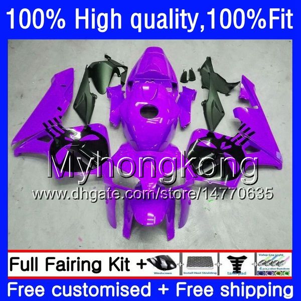 Inyección para HONDA CBR 600RR CBR600F5 CBR600RR 2005 2006 48HM.275 CBR600 RR 05-06 CBR 600 CC 600F5 600CC Purple Skull F5 05 06 OEM Carenado