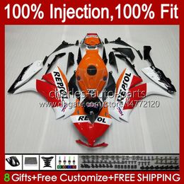 Injectievormen voor Honda Backings CBR 1000 CBR1000 RR CC 1000CC 12-16 Body 50NO.9 CBR1000RR 12 13 14 15 16 CBR 1000RR 2012 2013 2014 2015 2016 OEM Fairing Repsole Red Stock