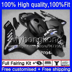 Inyección OEM para HONDA CBR 600RR 600F5 600CC CBR600 RR F5 03 04 49HM.0 CBR600RR 03 04 CBR600F5 CBR 600 RR 2003 2004 Carenados Repsol negro