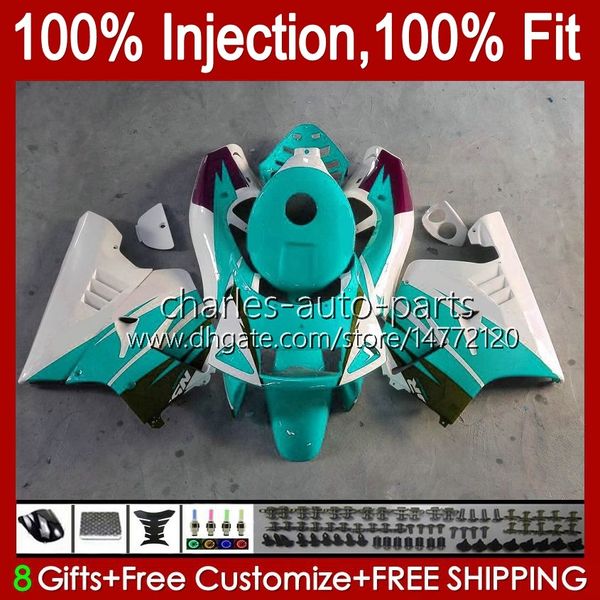 Injection Pour HONDA MC28 PGM4 NSR250R 102HC.141 cyan blanc NSR 250 250R 94 95 96 97 98 99 NSR250 R 1994 1995 1996 1997 1998 1999 Carénages