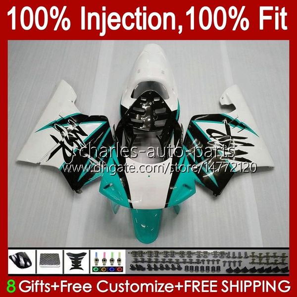 Injection Pour HONDA MC28 PGM4 NSR250R 102HC.124 cyan blanc NSR 250 250R 94 95 96 97 98 99 NSR250 R 1994 1995 1996 1997 1998 1999 Carénages