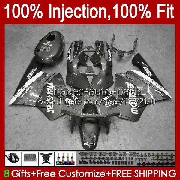 Injection Pour HONDA NSR 250 250R gris brillant 1994 1995 1996 97 98 99 102HC.191 NSR250R NSR250 R MC28 PGM4 94 95 96 1997 1998 1999 Carénage