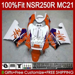 Injectie voor Honda NSR250 NSR 250 R Nieuwe oranje NSR 250R 1990 1991 92 93 103HC.155 NSR250RR NSR250R MC21 PGM3 90 91 1992 1993 OEM FACKING