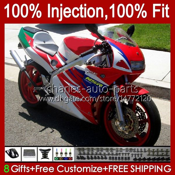 Inyección para HONDA NSR250 R NSR250R MC28 94 95 96 1997 1998 1999 rojo brillante 102HC.81 NSR 250 R PGM4 250R 1994 1995 1996 97 98 99 Carenado