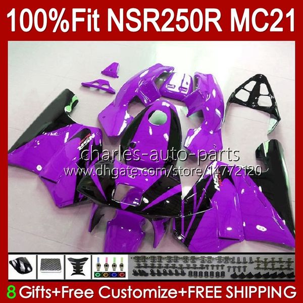 Injection Pour HONDA NSR250R MC21 PGM3 NSR250 103HC.205 violet nouveau NSR 250 R NSR 250R 90 91 1992 1993 NSR250RR 1990 1991 92 93 Carénage OEM