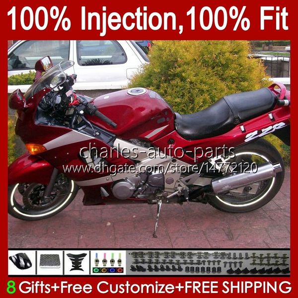 Injection Pour KAWASAKI NINJA ZZR400 ZZR600 1993 1994 1995 1996 1997 1998 1999 07 84HC.6 stock rouge nouveau ZZR 400 600 ZZR-400 2001 2002 2003 2004 2005 2006 2007 Juste ings