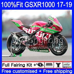 Injection Pour SUZUKI GSX-R1000 L7 L8 GSXR Bonne Perle rouge 1000 2017 2018 2019 331HM.36 GSX R1000 K17 GSXR-1000 GSXR1000 17 18 19 Kit de carénages