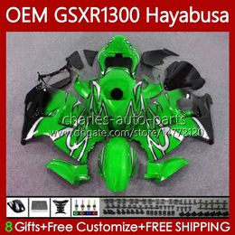 Injectie voor Suzuki GSX R1300 Hayabusa GSXR 1300 cc 14 15 16 17 18 19 Body 77NO.270 GSXR-1300 1300CC Green Black 08-19 GSXR1300 08 2008 2009 2010 2011 2012 2013 Kuip