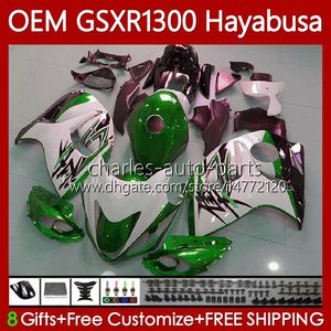 Injection Pour SUZUKI Hayabusa Corps GSXR-1300 GSXR 1300 CC 08-19 77No.148 1300CC GSXR1300 08 2008 Blanc vert 2009 2010 2011 2012 2013 GSX R1300 14 15 16 17 18 19 Carénages