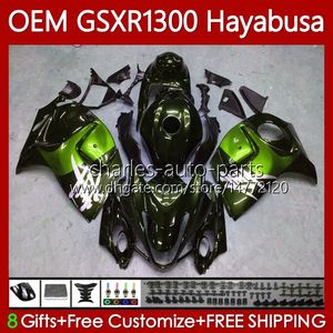 Injectie voor Suzuki Hayabusa Body GSXR-1300 GSXR 1300 Donkergroen CC 08-19 77NO.130 1300CC GSXR1300 08 2008 2009 2010 2011 2012 2013 GSX R1300 14 15 16 17 18 19 HOOFDVAARDEN