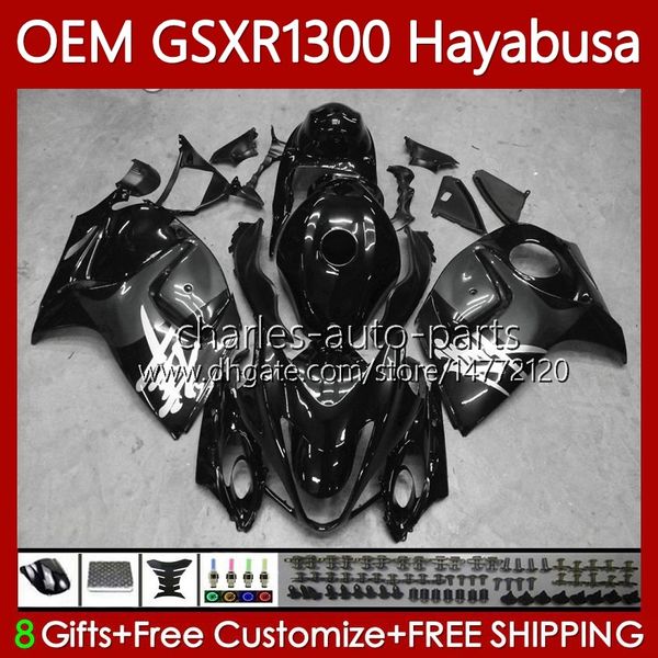 Injection Pour SUZUKI Hayabusa Corps GSXR-1300 GSXR 1300 CC 08-19 77No.132 Noir gris 1300CC GSXR1300 08 2008 2009 2010 2011 2012 2013 GSX R1300 14 15 16 17 18 19 Carénages