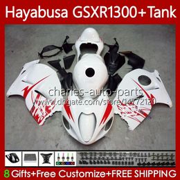 1300cc Hayabusa voor Suzuki GSX-R1300 GSXR-1300 GSXR 1300 CC 74NO.6 GSXR1300 1996 1997 1998 1999 2000 2001 GSX R1300 2002 2003 2004 2005 2006 2007 Verkrijgen Glanzend wit