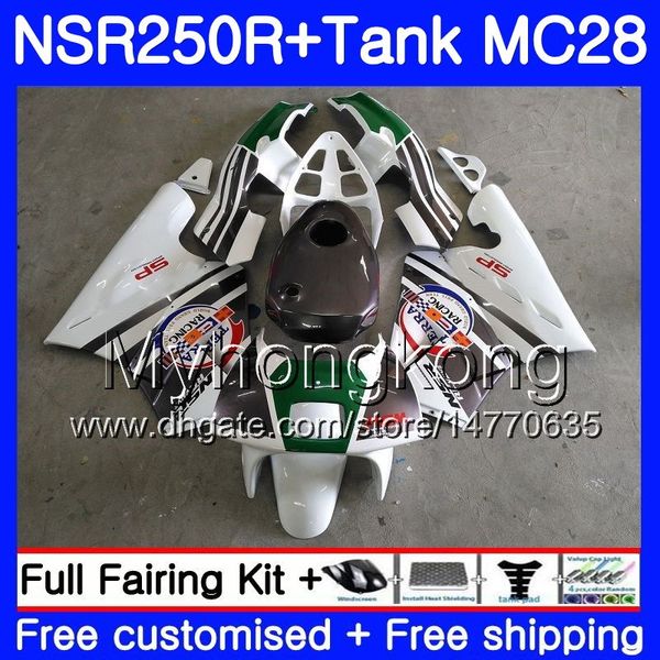 Injection vert blanc haut pour HONDA MC28 PGM4 NSR250R 94 95 96 97 98 99 265HM.1 NSR250 R NSR 250 250R 1994 1995 1996 1997 1998 1999 Carénage