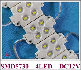 Injectie LED -module Licht Waterdichte IP65 SMD 5730 LED -advertentielichtmodule DC12V 1.9W 4 LED CE 55 mm x 34 mm