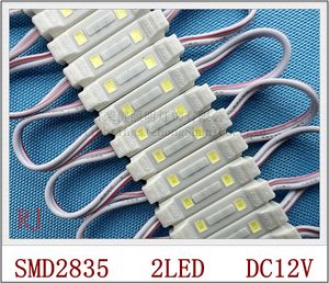 Module de LED d'injection module de lumière LED waterproof pour mini lettres de signe SMD2835 DC12V 2led 0.6W IP65 28mm X 6mm IP65 2019 nouveau