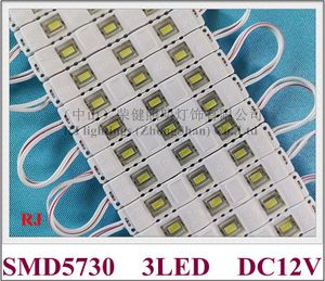 Injectie LED Module Waterdichte SMD 5730 LED Back Light DC12V 1.2W 120LM 3 LED IP65 78mm * 12mm * 5mm PVC CE ROHS Hoge Helder