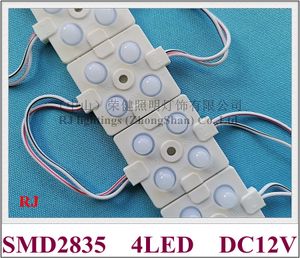 Module LED d'injection avec lentille SMD 2835 Module de pixel de rétro-éclairage pour lettre de signe publicitaire DC12V 4 led 1W IP65 38mm X 38mm
