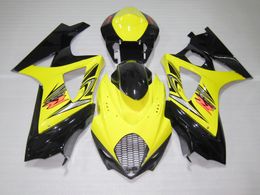 Carénages en plastique ABS moulé par injection pour Suzuki GSXR1000 2005 2006 kit de carénage jaune noir GSXR1000 05 06 OT49