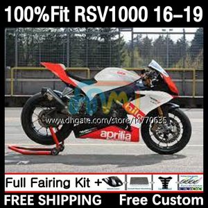 Spuitgietlichaam voor aprilia RSV4 RSV 1000 RSV-1000 RSV1000R 16-19 Bodywerk 5dh.53 RSV1000 R RR 16 17 18 19 RSV1000RR 2016 2017 2018 2019 OEM Fairing Pearl White