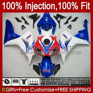 Corps de moulage par injection pour HONDA CBR 1000 RR CC 1000RR 1000CC 06-07 Carrosserie 59No.39 100% Fit CBR1000 Blanc bleu RR CBR1000RR 06 07 CBR1000-RR 2006 2007 Kit de carénage OEM