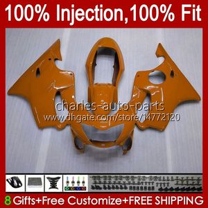 Corps de moule d'injection pour Honda CBR 600 Toutes Orange F4 FS CC 600F4 600FS 99-00 Bodywork 54NO.196 CBR600F4 CBR600FS 1999 2000 CBR600 F4 600CC 99 00 FIT CAFÉRATIONS OEM à 100%