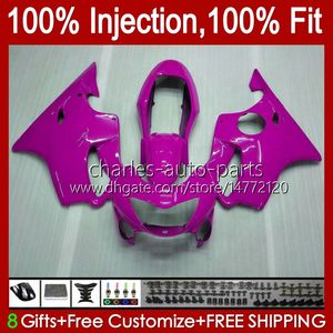 Injectie Mold Lichaam voor Honda CBR 600 F4 FS CC 600F4 600FS 99-00 Carrosserie 54NO.195 CBR600F4 CBR600FS 1999 2000 CBR600 F4 600CC 99 00 100% Fit OEM-FACKINGS GLOSS ROZE