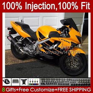 Injectie Mold Lichaam voor HONDA CBR 600 F4 FS CC 600F4 600FS 99-00 Carrosserie 54NO.166 CBR600F4 CBR600FS 1999 2000 CBR600 F4 600CC 99 00 100% Fit OEM-VALERINGEN Licht Oranje