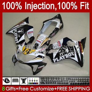 Corps de moisissure d'injection pour Honda CBR 600 F4 FS Blanc Black CC 600F4 600CC 1999-2000 Bodywork 54NO.21 100% Ajustement CBR600F4 CBR600 F4 99 00 CBR600FS 1999 2000 Kit de carénage OEM