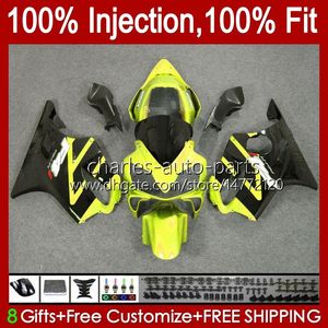 Corps de moulage par injection pour HONDA CBR 600 F4 FS CC 600F4 600CC 1999-2000 Carrosserie 54No.35 100% Fit CBR600F4 CBR600 F4 99 00 CBR600FS 1999 2000 Kit de carénage OEM Jaune Noir