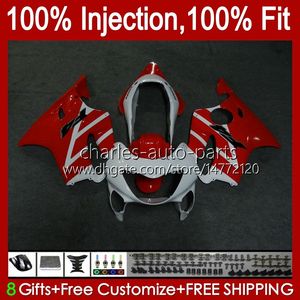 Injectie Mold Lichaam voor Honda CBR 600 F4 FS CC 600F4 600CC 1999-2000 Carrosserie 54NO.13 100% Fit White Red CBR600F4 CBR600 F4 99 00 CBR600FS 1999 2000 OEM Fairing Kit