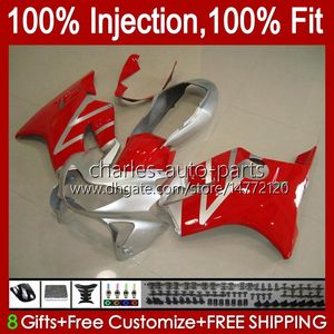 Injectie Mold Lichaam voor Honda CBR 600 F4 FS CC 600F4 600CC Zilver Rood 1999-2000 Carrosserie 54NO.15 100% Fit CBR600F4 CBR600 F4 99 00 CBR6FS 1999 2000 OEM Fairing Kit