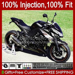 Injectie Mould Body Voor Kawasaki Ninja Z 1000 R Z1000 10 11 12 13 Jaar Carrosserie 15No.56 Z1000R Z1000 2010 2011 2012 2013 Z1000R 2010-2013 OEM Kuip Kit blk oranje