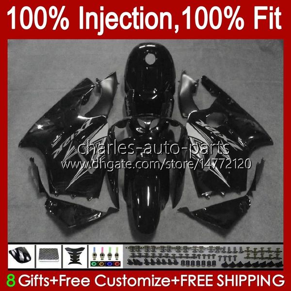 Cuerpos de moldeo por inyección para KAWASAKI NINJA ZX-12R ZX1200 C ZX 12 R 1200 CC ZX12R 00 01 Carrocería 2No.51 ZX 1200 12R 1200CC 00-01 ZX1200C 2000 2001 Kit de carenado OEM negro brillante