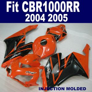 Juego de carenados personalizados de molde de inyección para HONDA CBR1000RR 2004 2005 rojo negro CBR 1000 RR 04 05 kit de carenado de alta calidad KA2