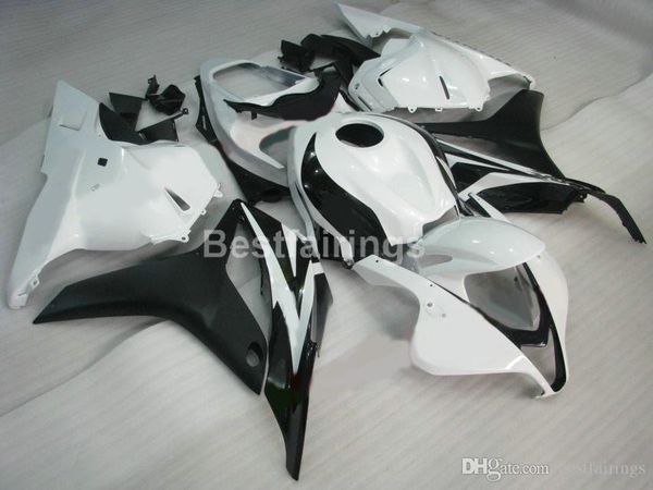 Pièces de carrosserie faieing moulées par injection pour Honda CBR 600RR 09 10 11 ensemble de carénages blanc noir CBR600RR 2009 2010 2011 XS19