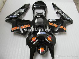Kit de cuerpo de carenado de molde de inyección para Honda CBR600RR 03 04 juego de carenados de motocicleta negra CBR600RR 2003 2004 JK34