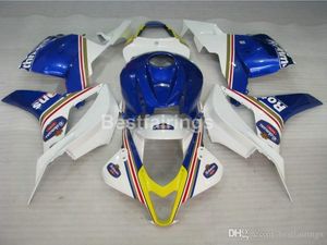 Injectie Mold Fairing Kit voor Honda CBR 600RR 09 10 11 White Blue Backings Set CBR600RR 2009 2010 2011 XS03