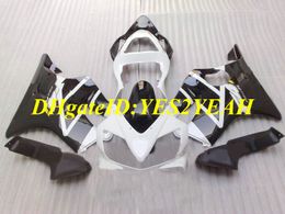 Molde de inyección Kit de carenado para Honda CBR600F4I 01 02 03 CBR600 F4I 2001 2002 2003 ABS Blanco negro Juego de carenados + Regalos HY59