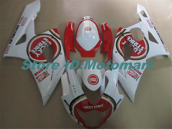 Kit de carenado de molde de inyección para Suzuki GSXR1000 2005 2006 GSX R1000 GSXR 1000 K5 05 06 Cautings Conjunto+Regalos Red Blanco SG88