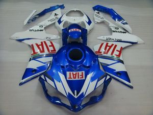 Injectie Mold Fairing Kit voor Yamaha YZF R1 07 08 Blue White Backings Set YZFR1 2007 2008 OT01